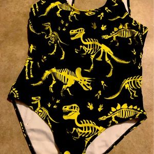 Shien dinosaur skeleton bathing suit